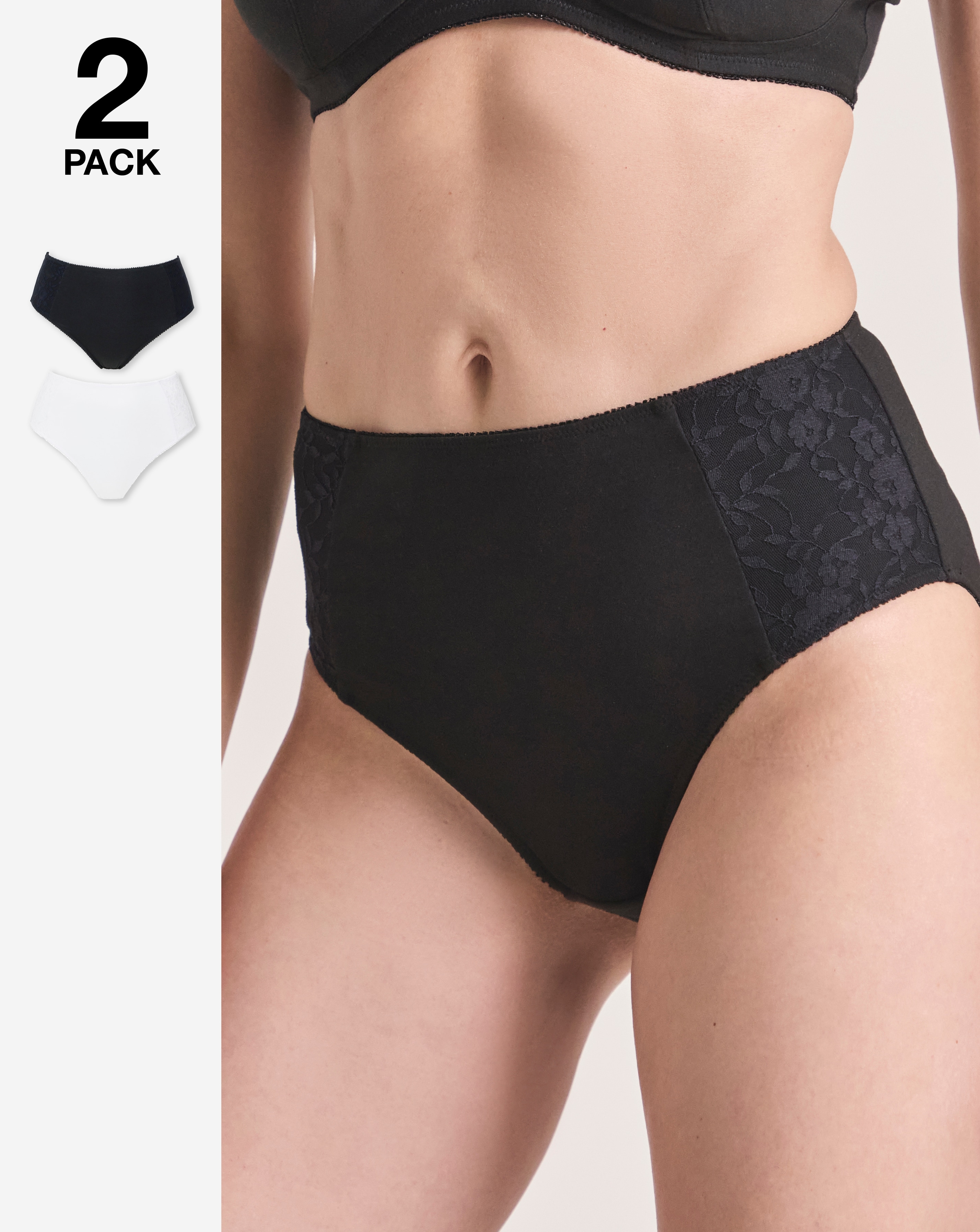 New In - New Sarah 2 Pack Full Fit Knickers