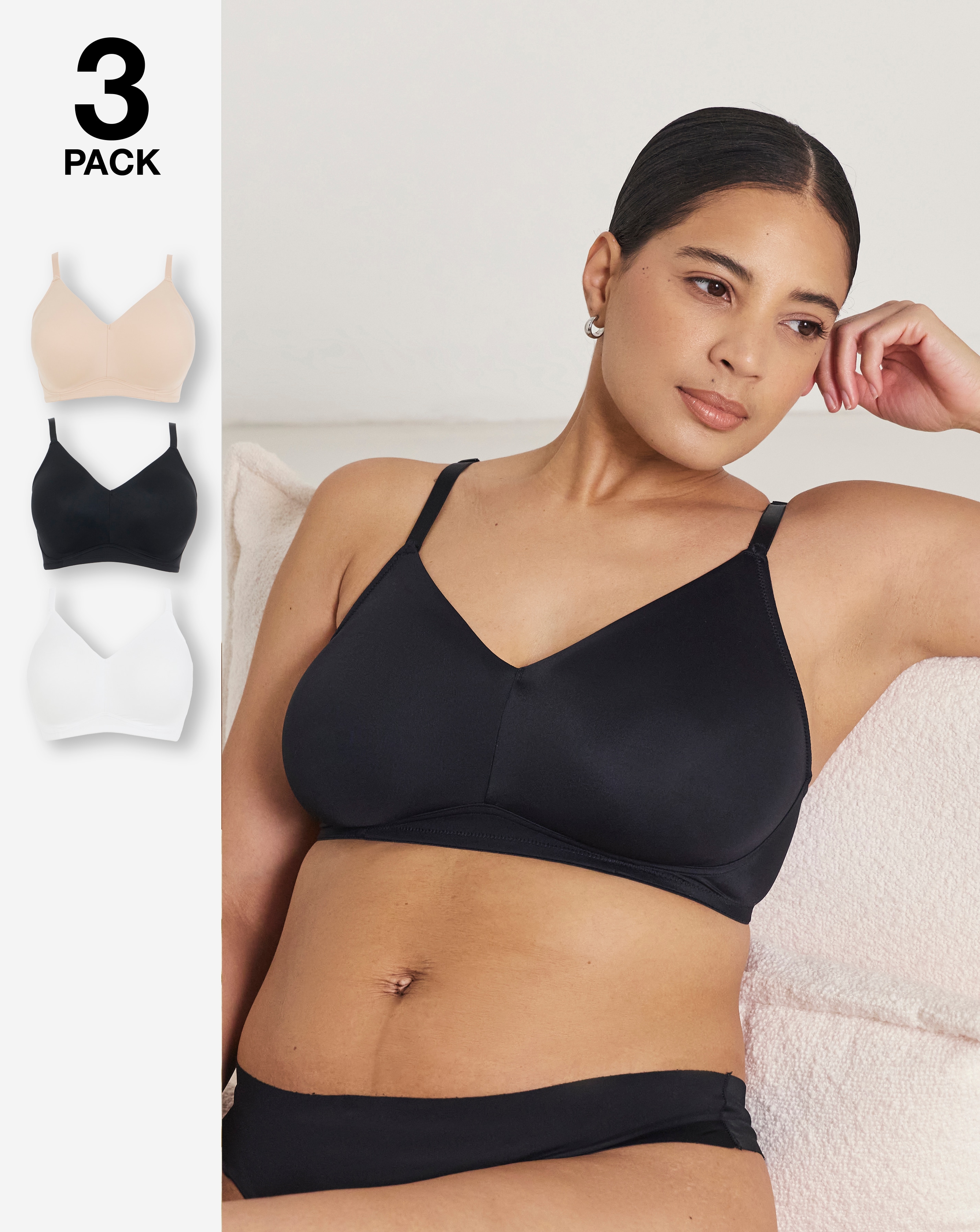 New In - 3 Pack Claire Micro NW Full Cup Bras