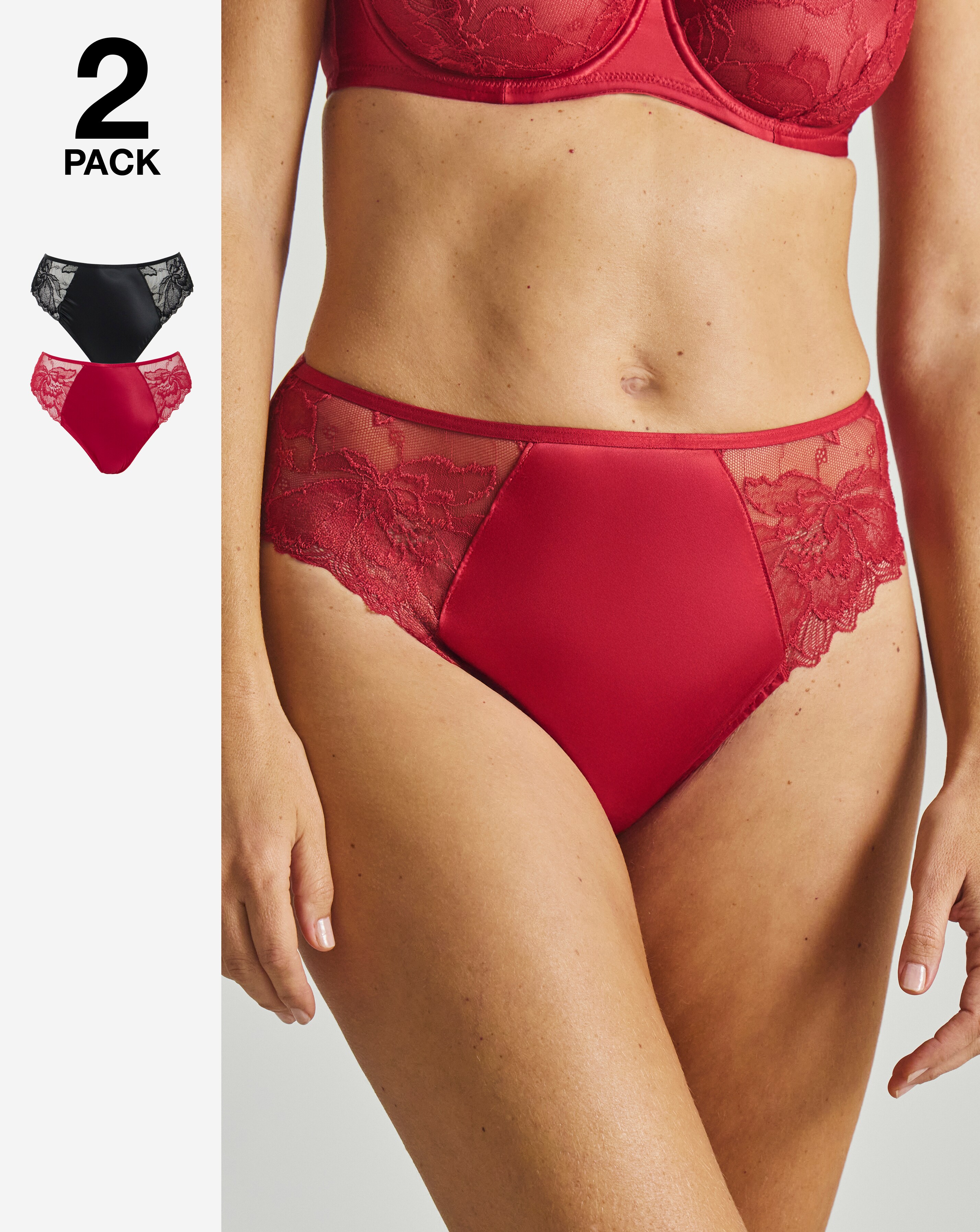 New In - Pretty Secrets 2 Pack Willow Knickers