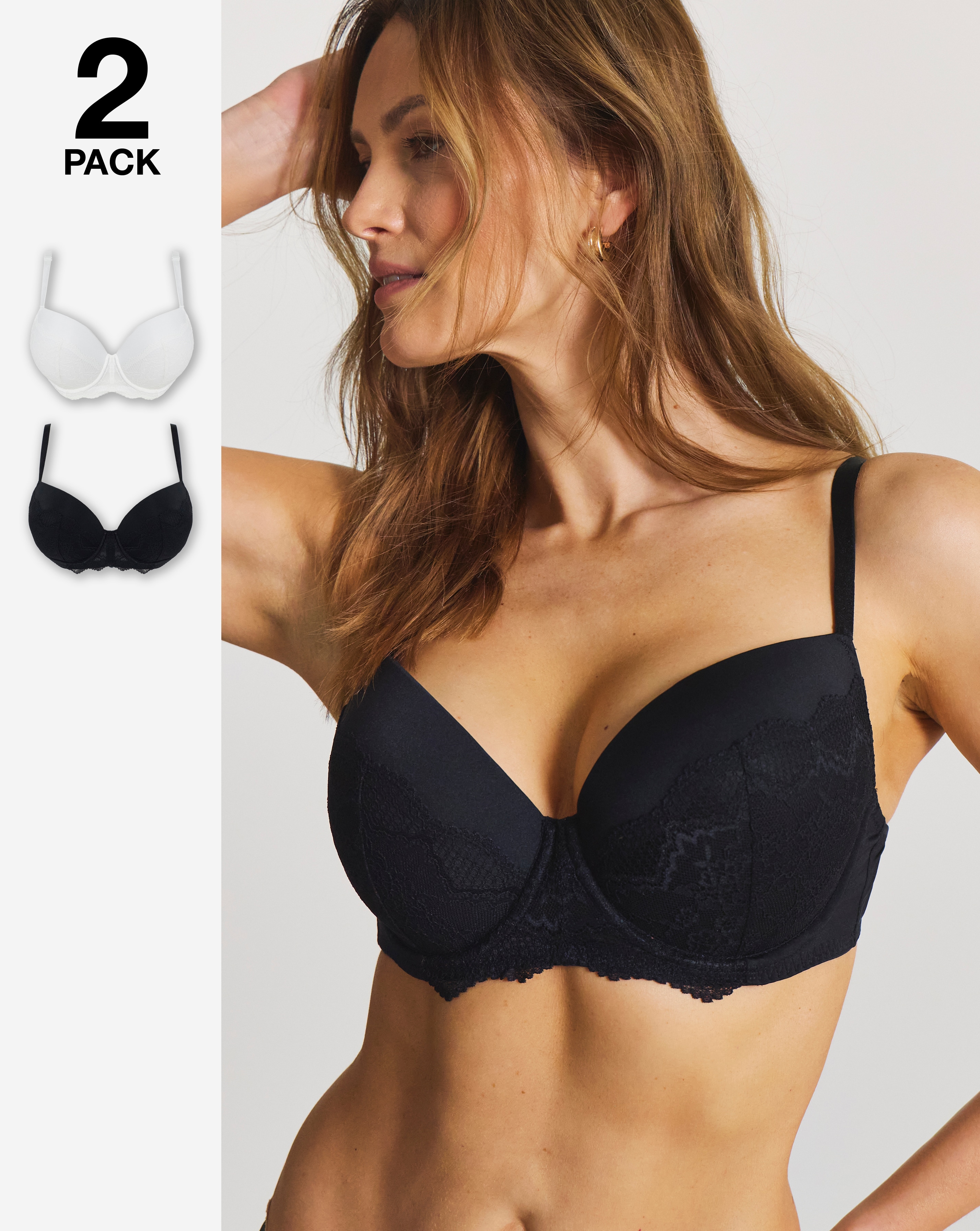 2 Pack Boost Plunge Bras