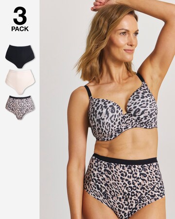 Pretty Secrets (3 Pack) Leopard Briefs