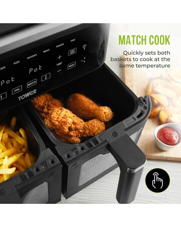 Tower Vortx 8L Dual Basket Air Fryer