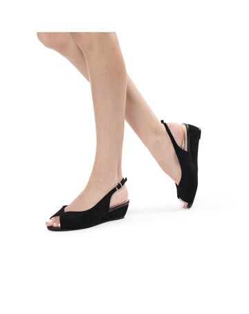 Paradox London Janine Wide E Fit Wedge Sandals