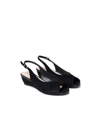 Paradox London Janine Wide E Fit Wedge Sandals