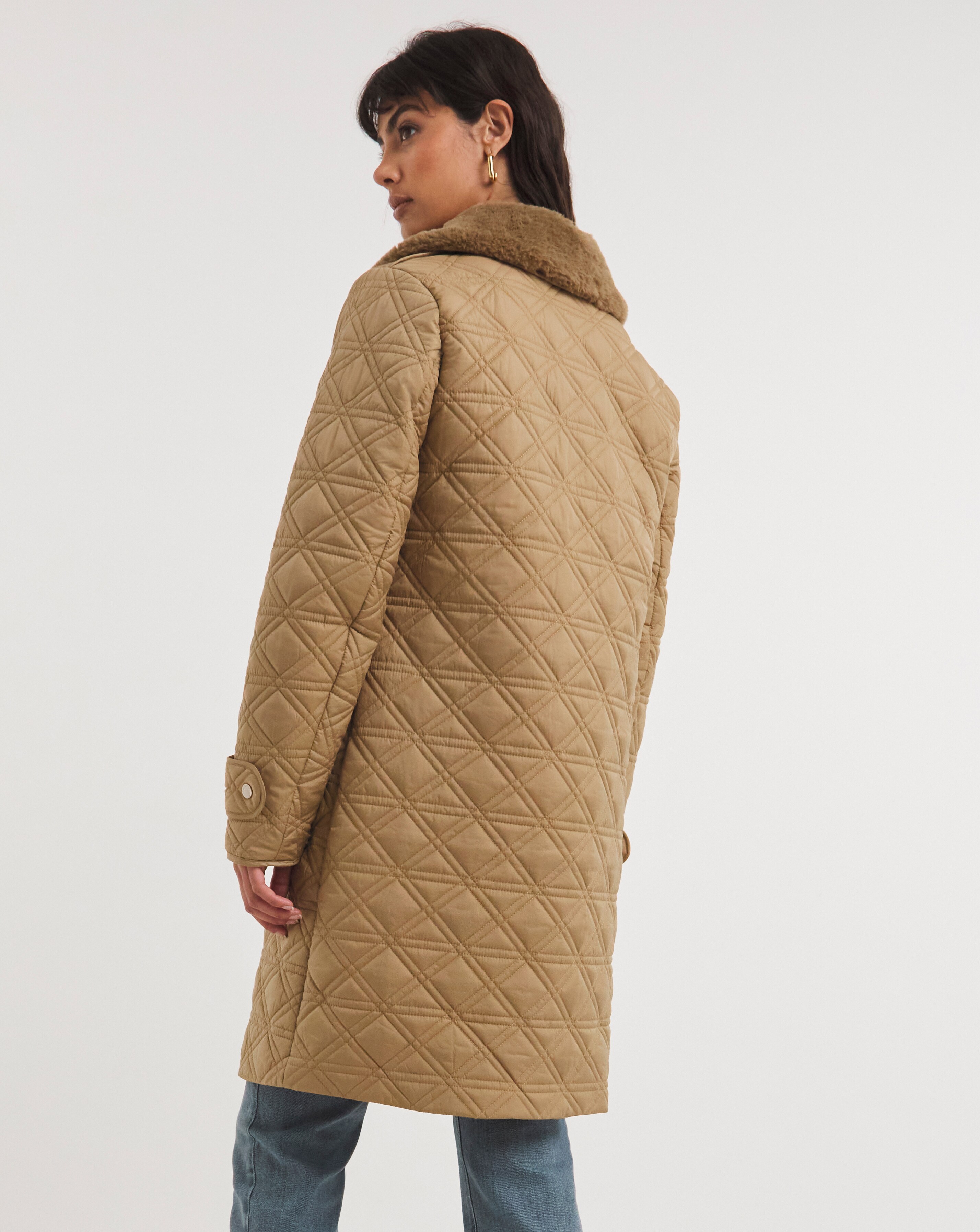 Dannimac Camel Quilted Jacket Ambrose Wilson