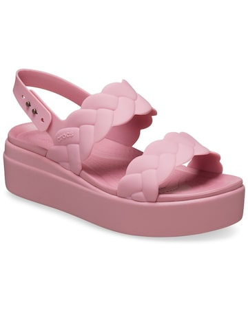 Crocs Brooklyn Woven Low Wedge Sandal