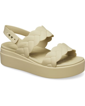 Crocs Brooklyn Woven Low Wedge Sandal