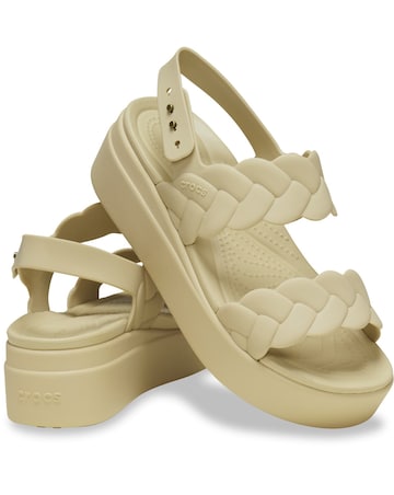 Crocs Brooklyn Woven Low Wedge Sandal