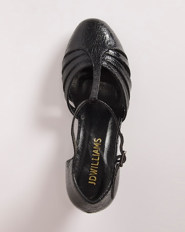 Closed Back T Bar Occasion Sandal - Wide Fit (E)