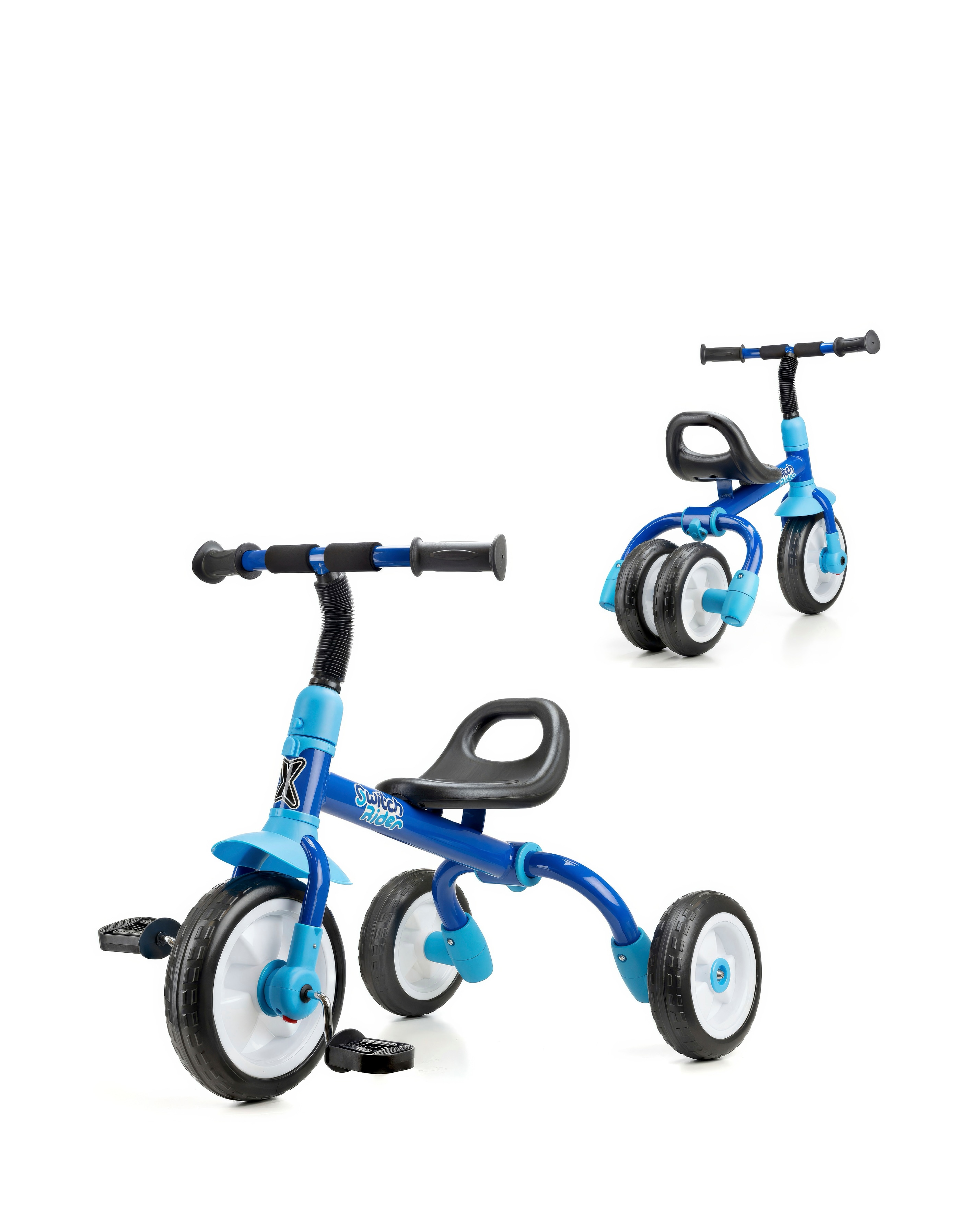 Xootz Folding Balance Bike Trike - Blue