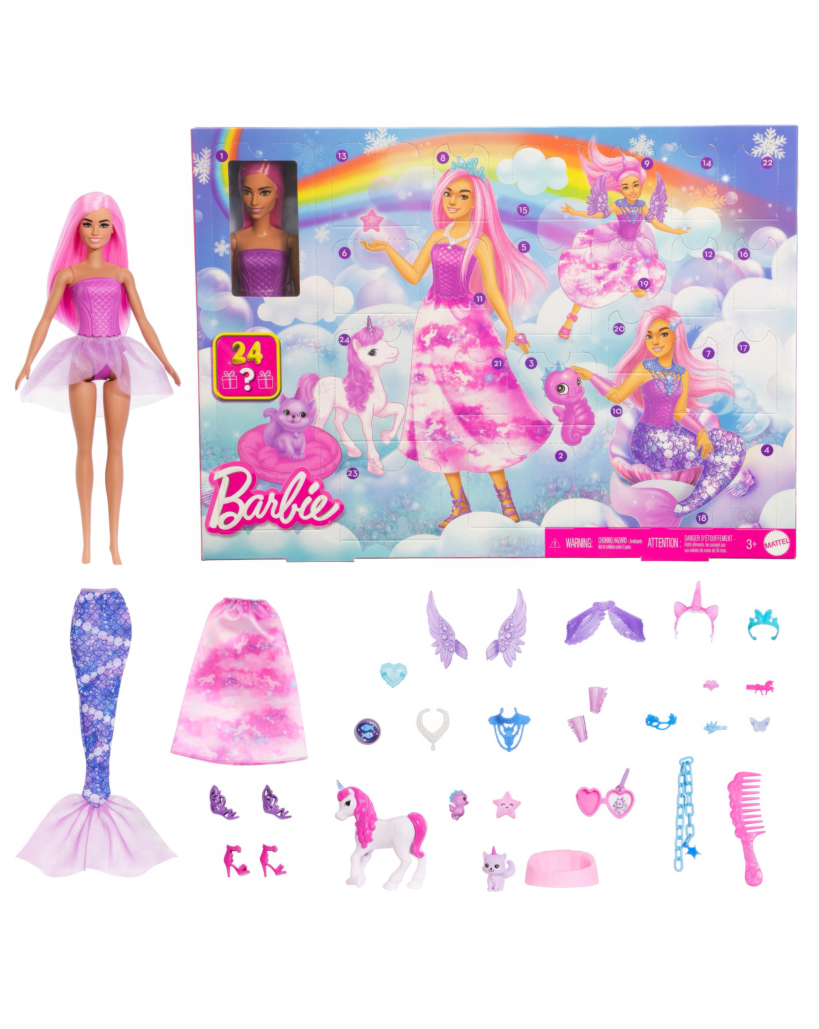 Barbie Advent Calendar with Fashion Doll