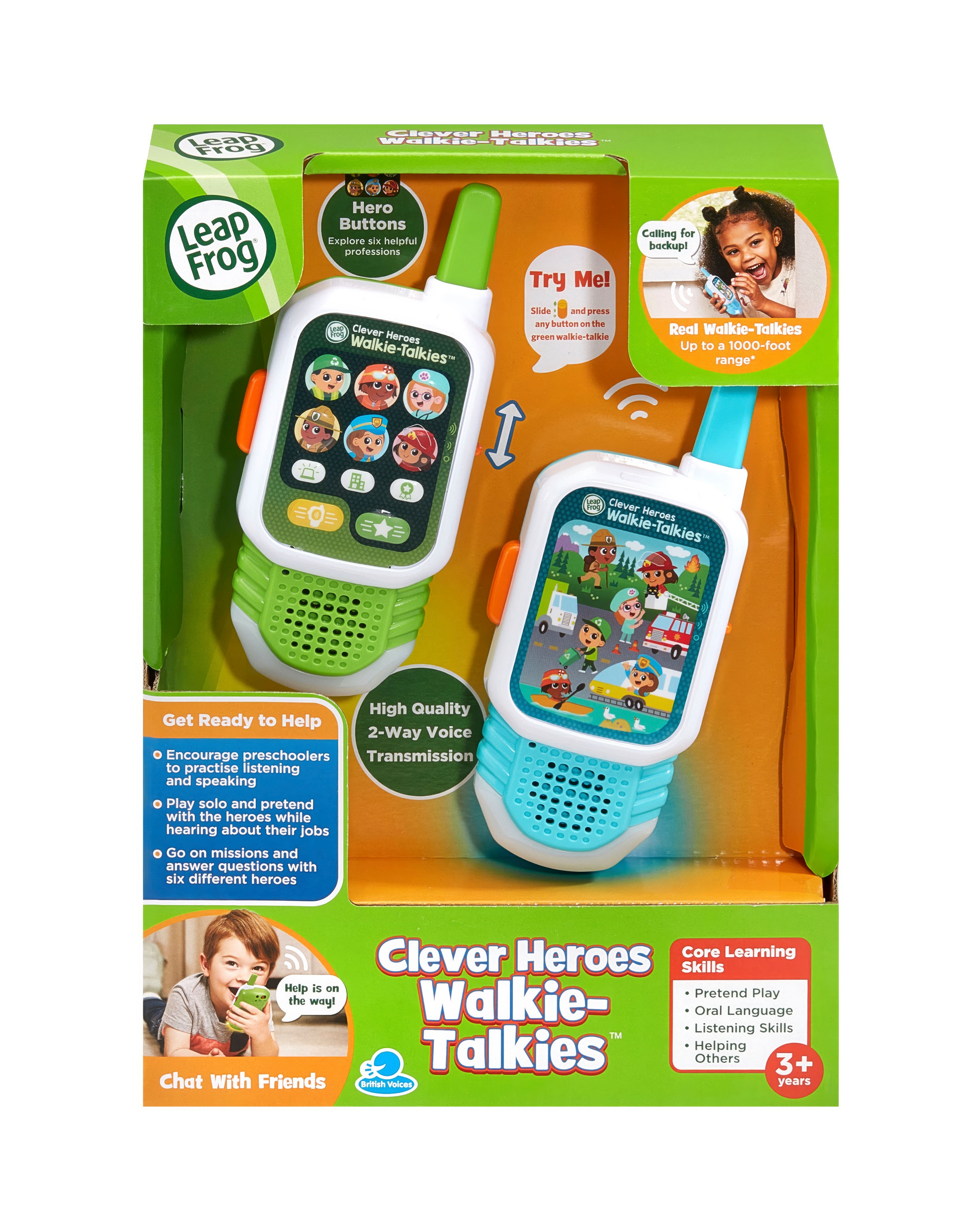 LeapFrog Clever Heroes Walkie Talkies