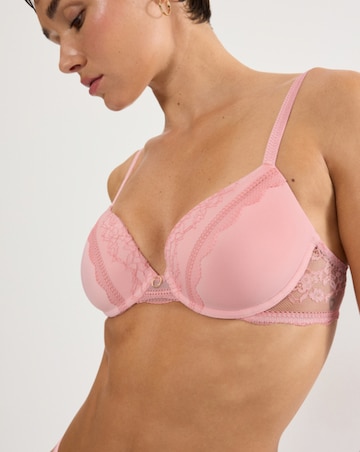 Triumph Comfort Allure Padded Plunge Bra Pink