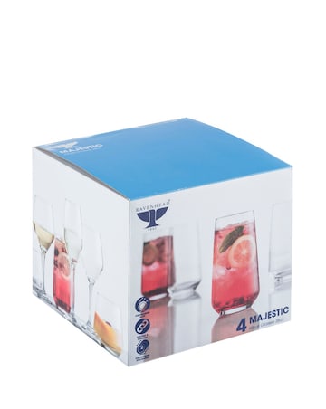 Ravenhead Majestic Set of 4 Hi Ball Glasses