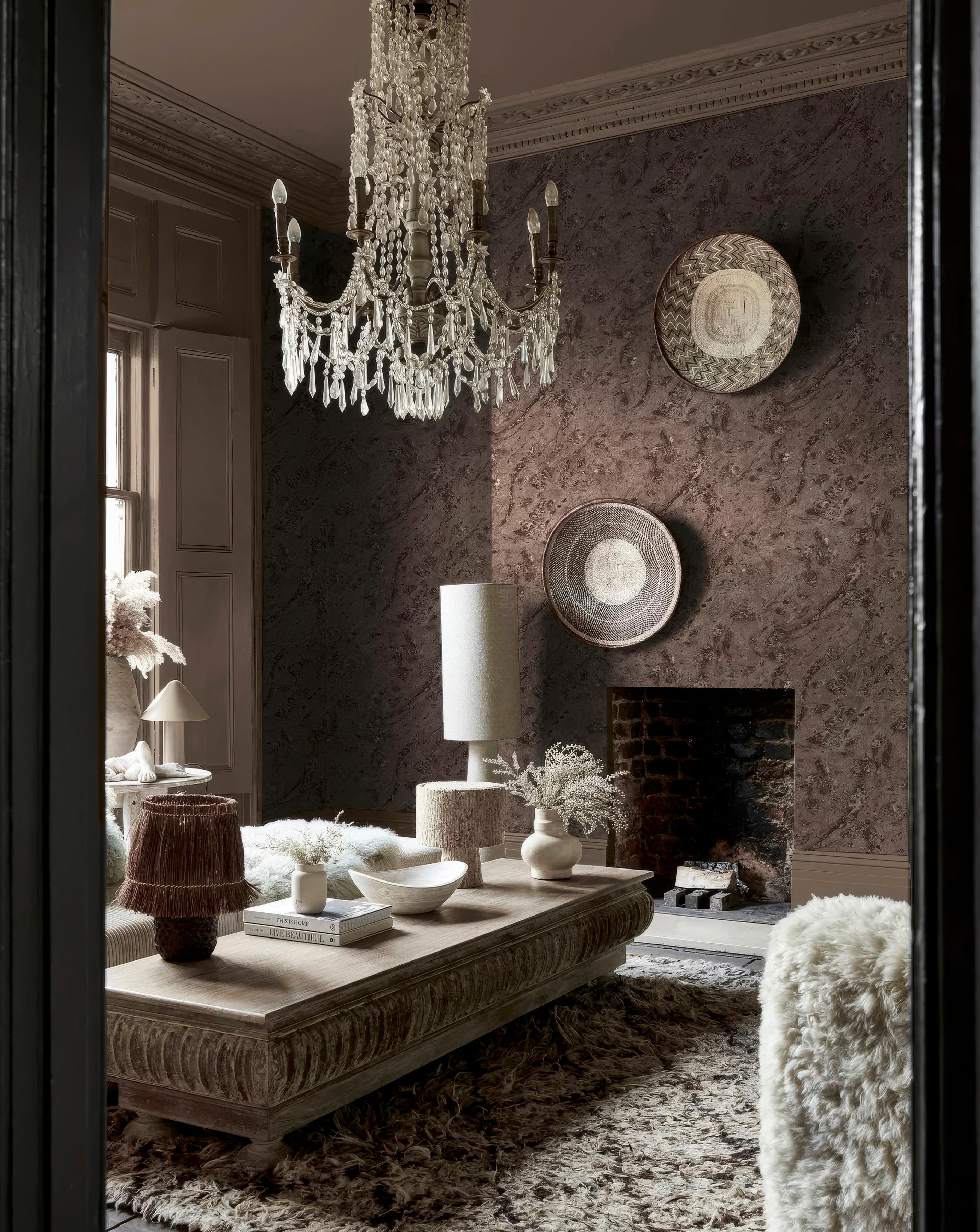 Abigail Ahern Marble Mocha Wallpaper