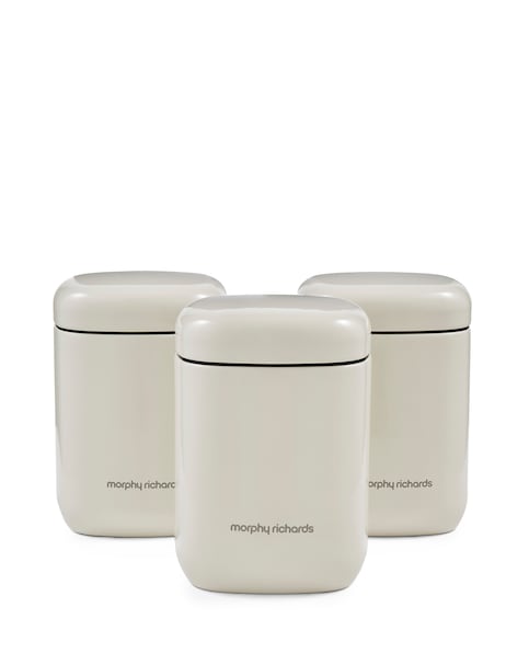 Morphy Richards 3 Canisters - Cream