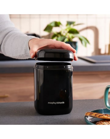 Morphy Richards Set of 3 Canisters - Black