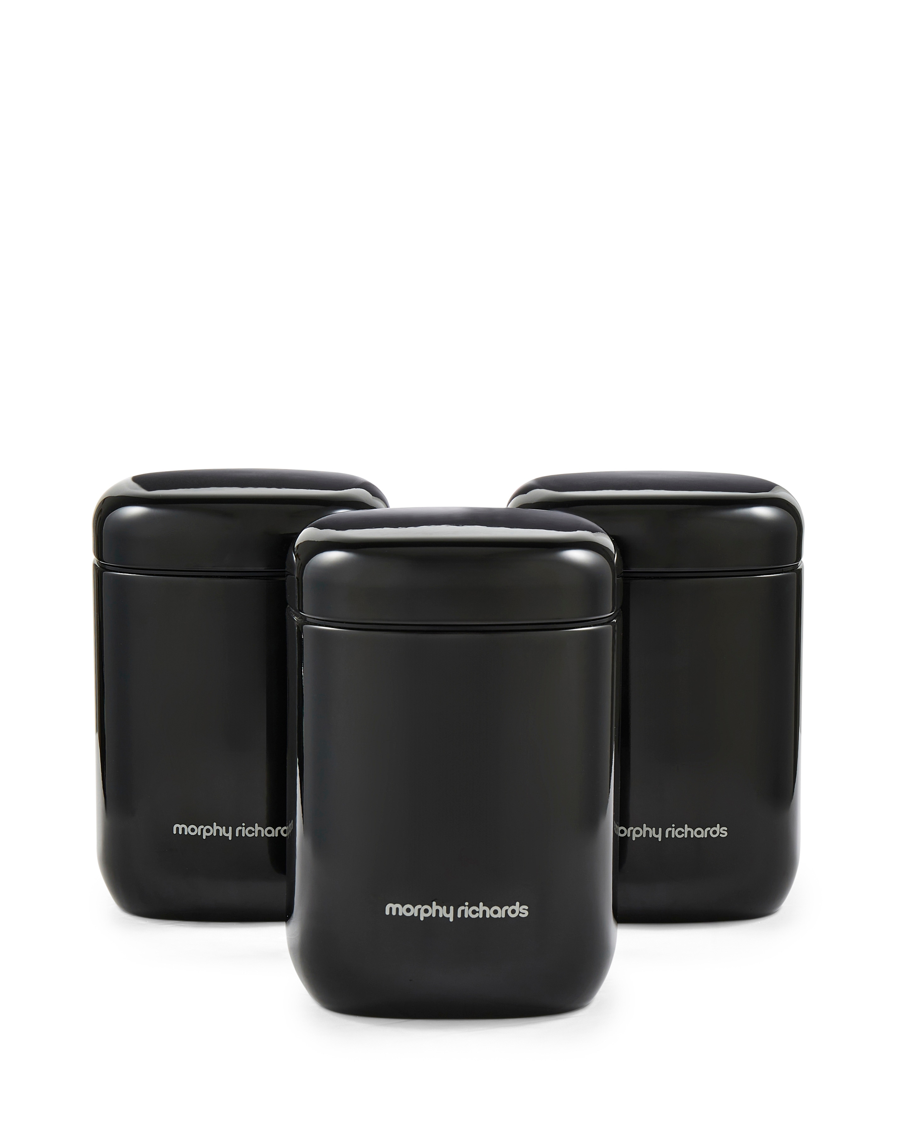 Morphy Richards 3 Canisters - Black