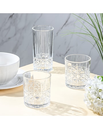 Waterside Diamond Set of 4 Tumblers