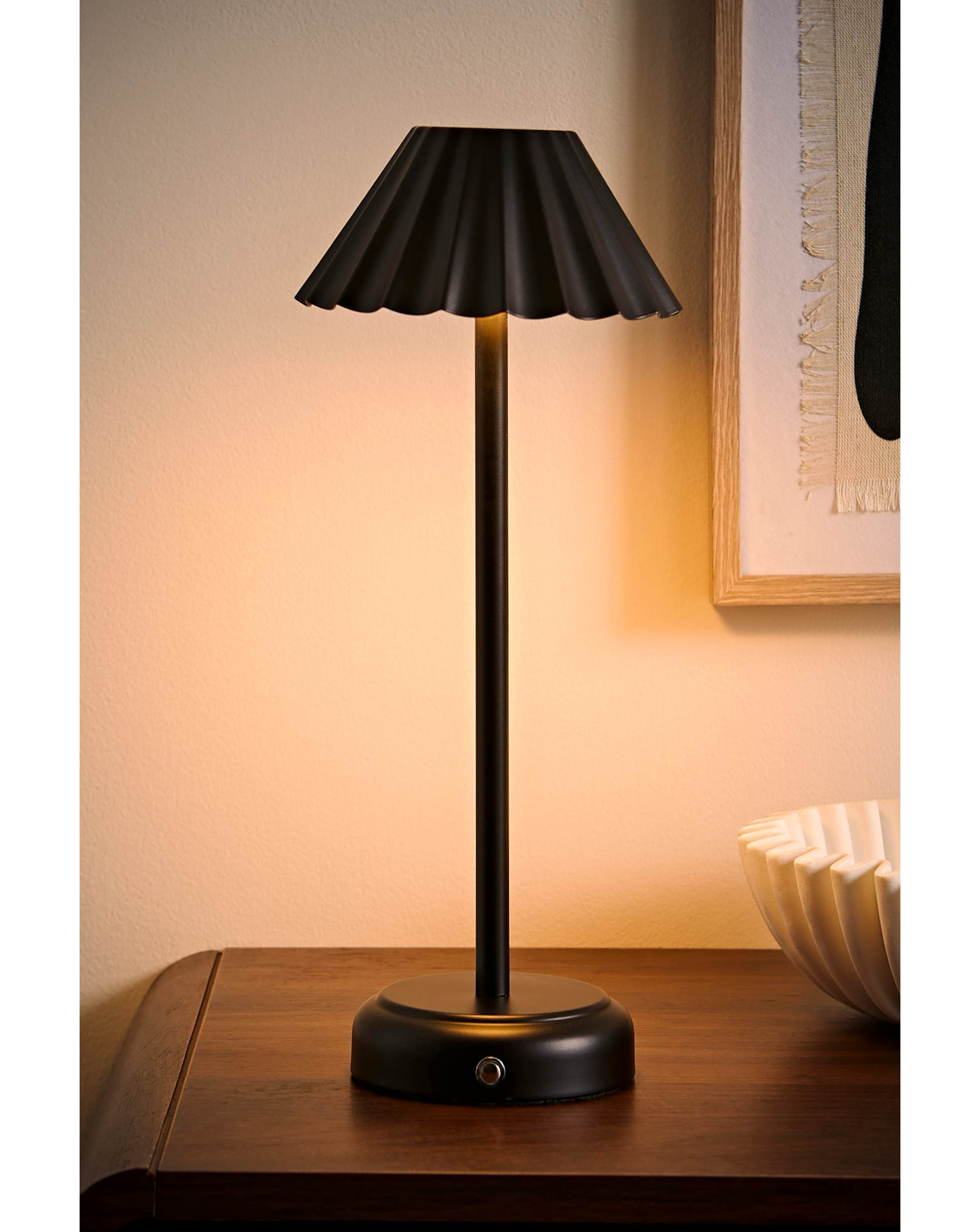 New In - Avery Black Rechargeable Table Lamp