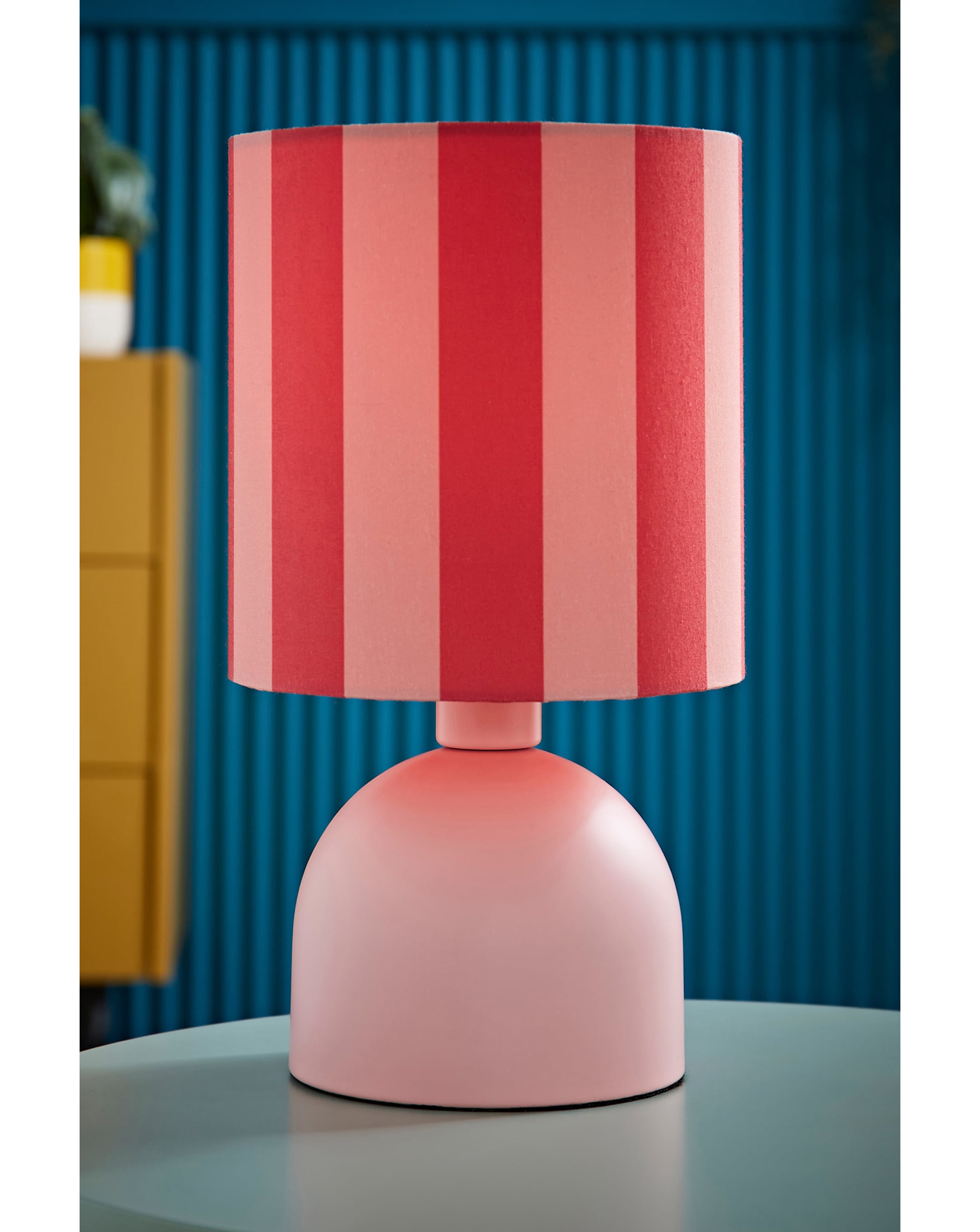 New In - Miley Pink Stripe Table Lamp