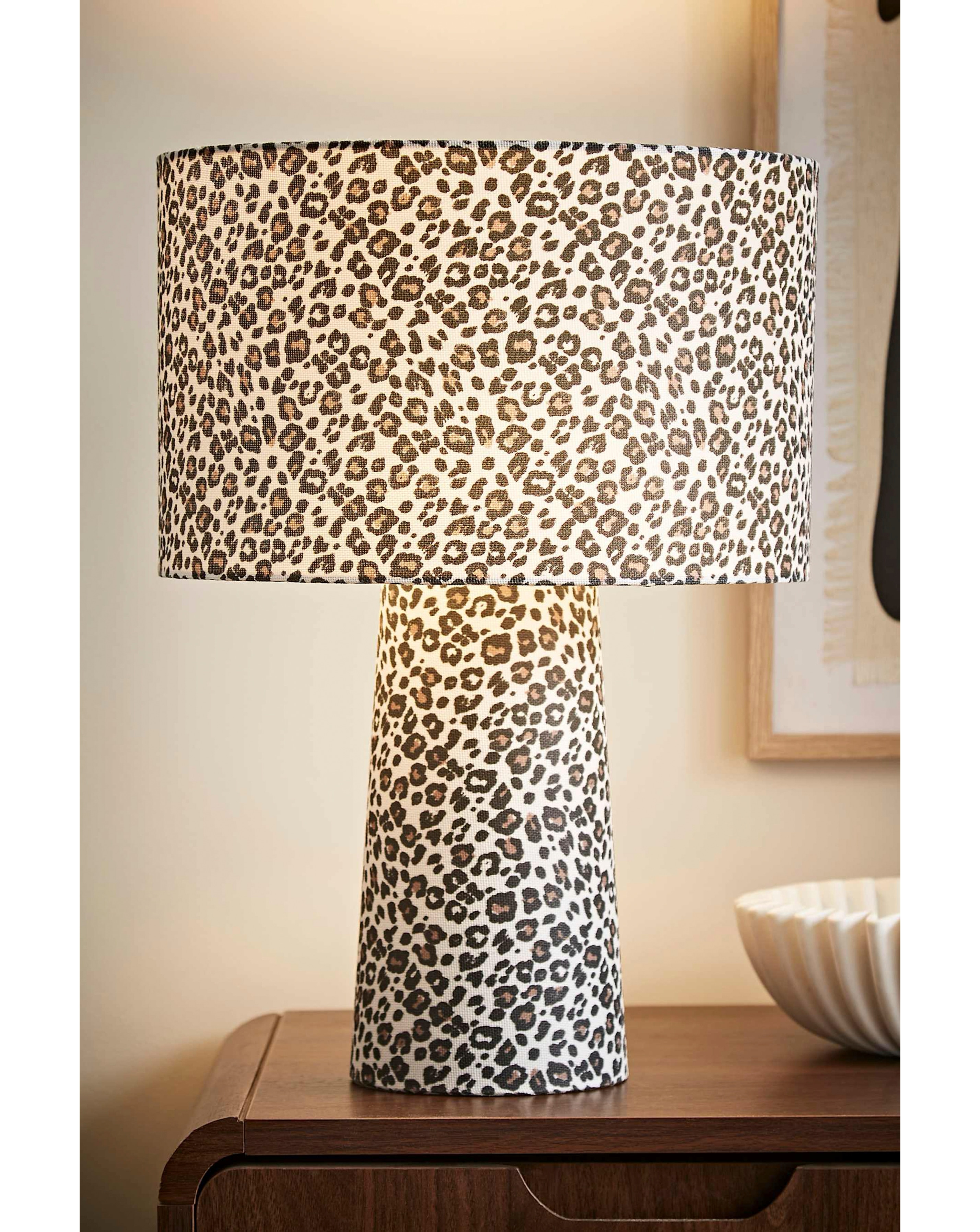 Bertie Leopard Print Table Lamp