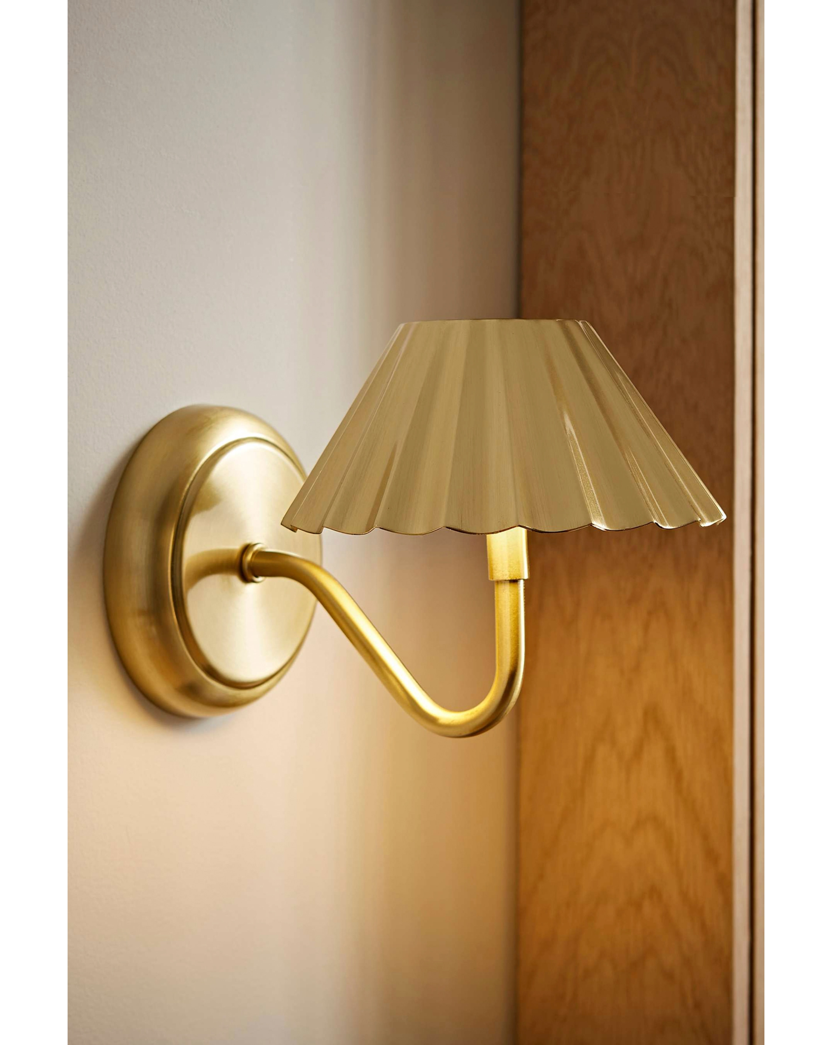Avery Gold Rechargeable Wall Light