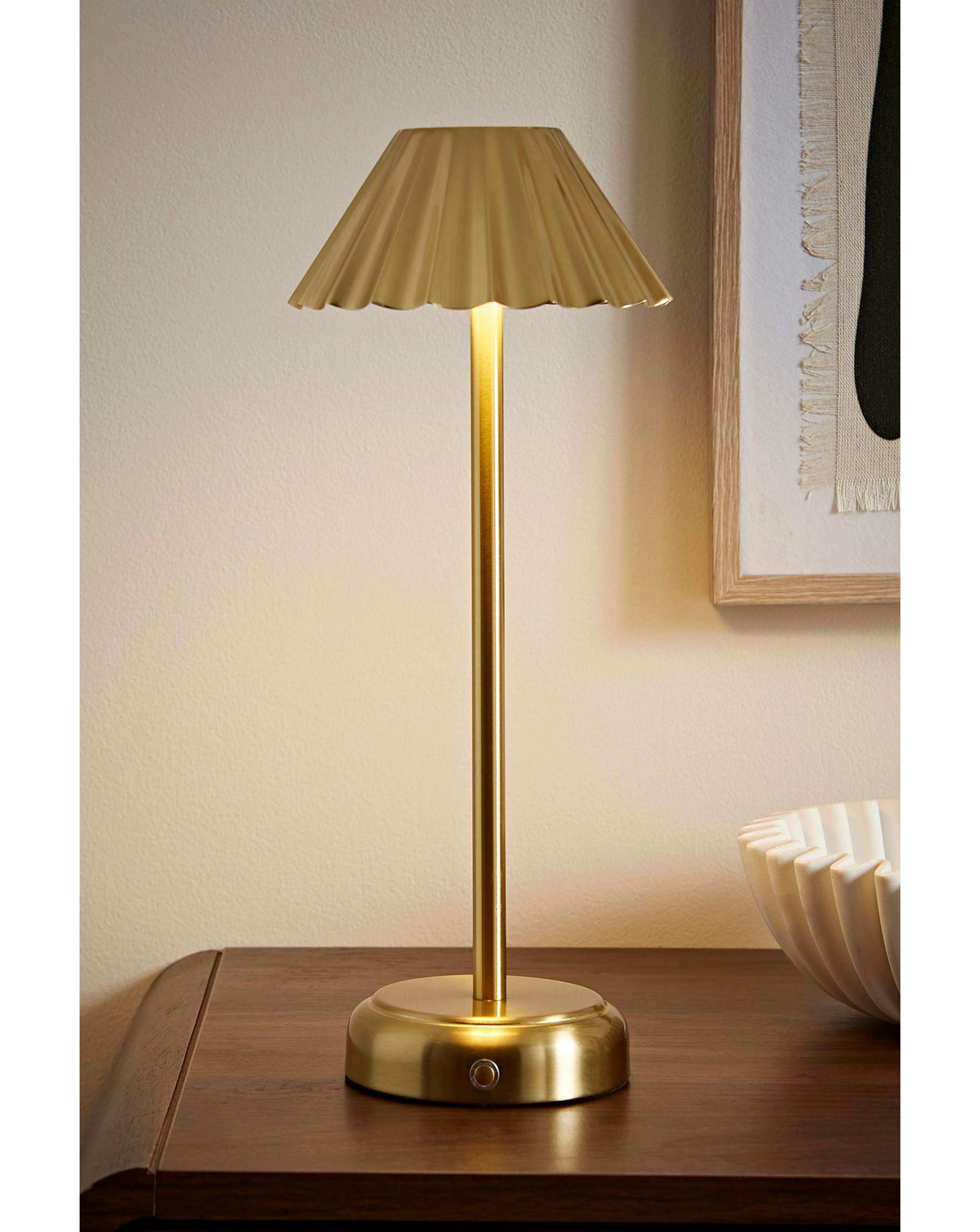 New In - Avery Gold Rechargeable Table Lamp