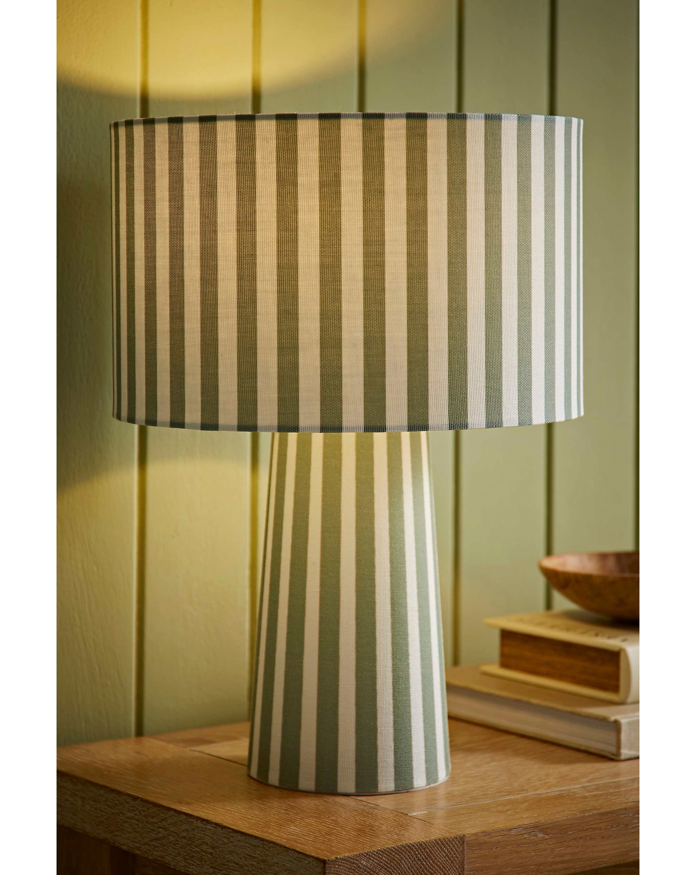 New In - Thorley Stripe Fabric Table Lamp