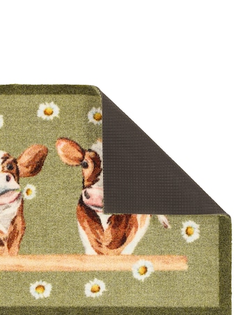 My Mat Nylon Indoor Pattern Daisy Cows Doormat