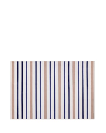 Coastal Stripe Washable Easy-Care Rug