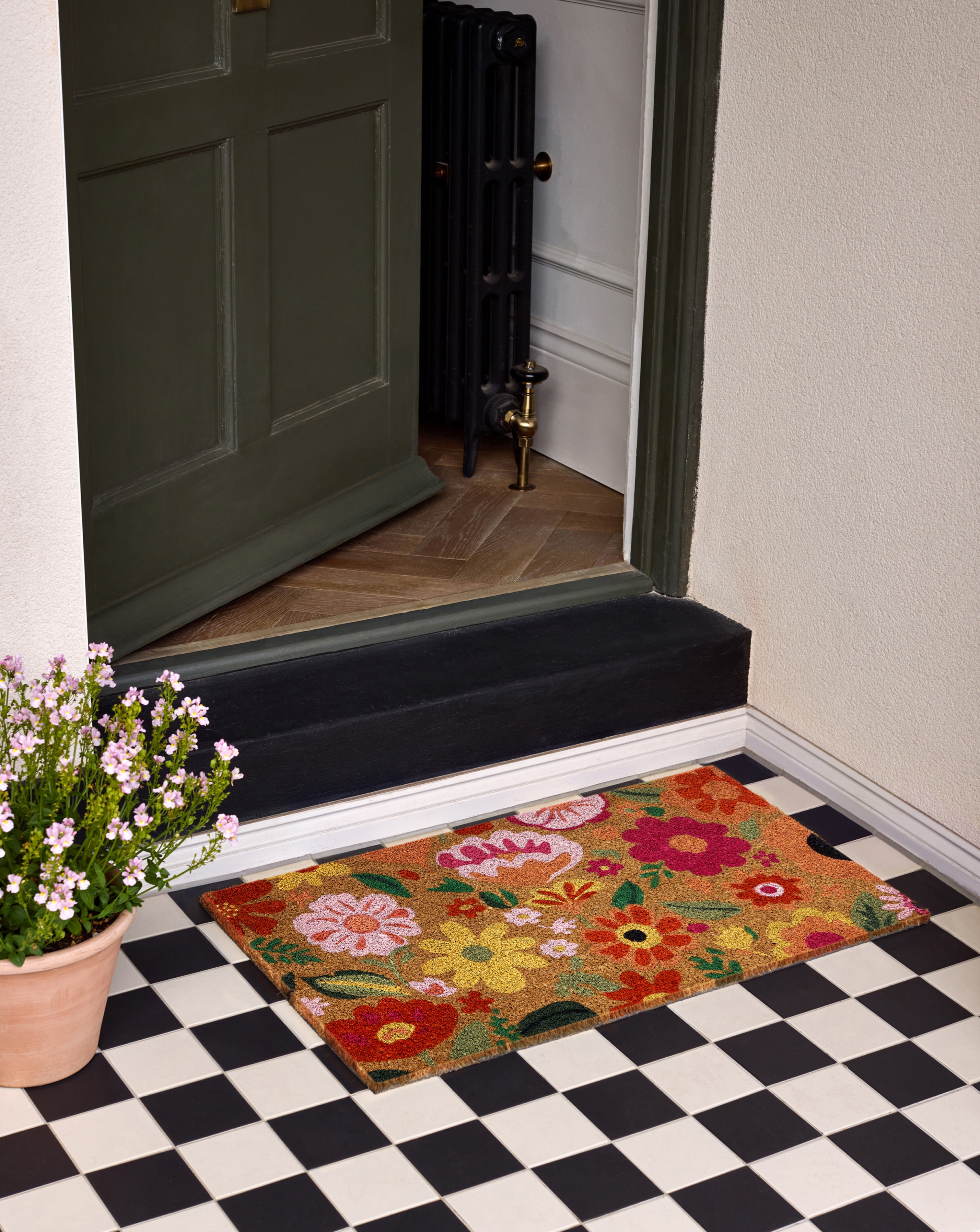 My Mat Printed Coir Blooms Doormat