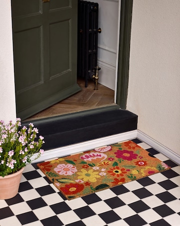 My Mat Printed Coir Bright Blooms Doormat