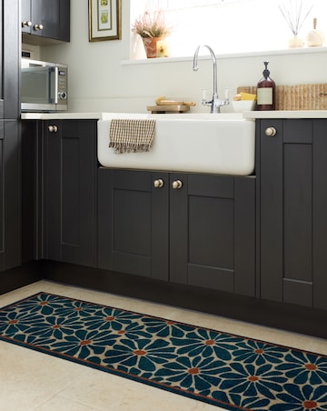 My Mat Nylon Indoor Pattern Boho Floral Runner