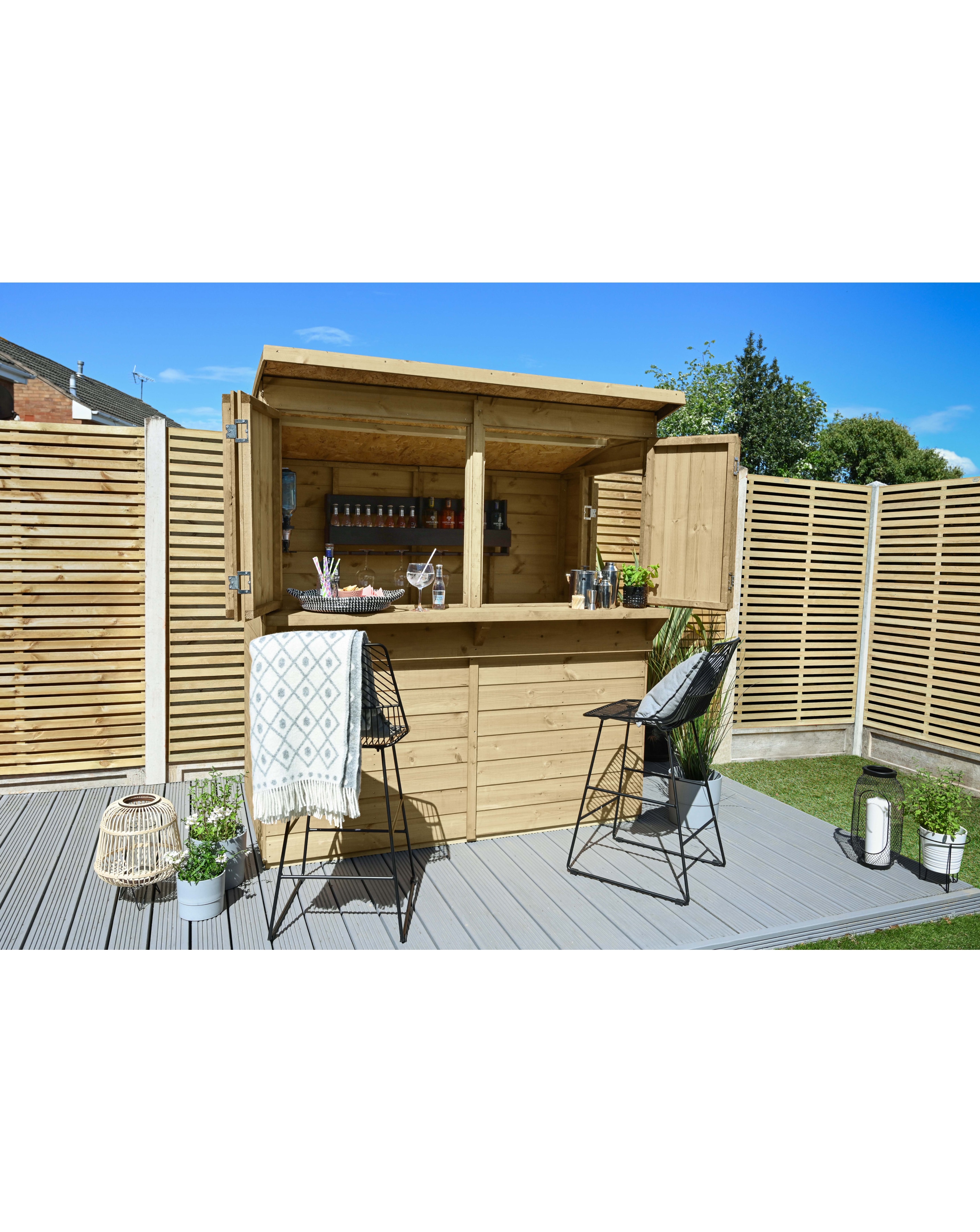 Forest Shiplap 6x3 Pent Garden Bar