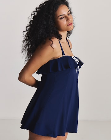 MAGISCULPT Medium Control Ruffle Bandeau Swimdress