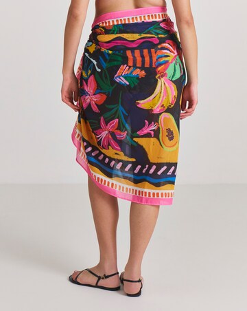 Fruit and Palm Print Sarong