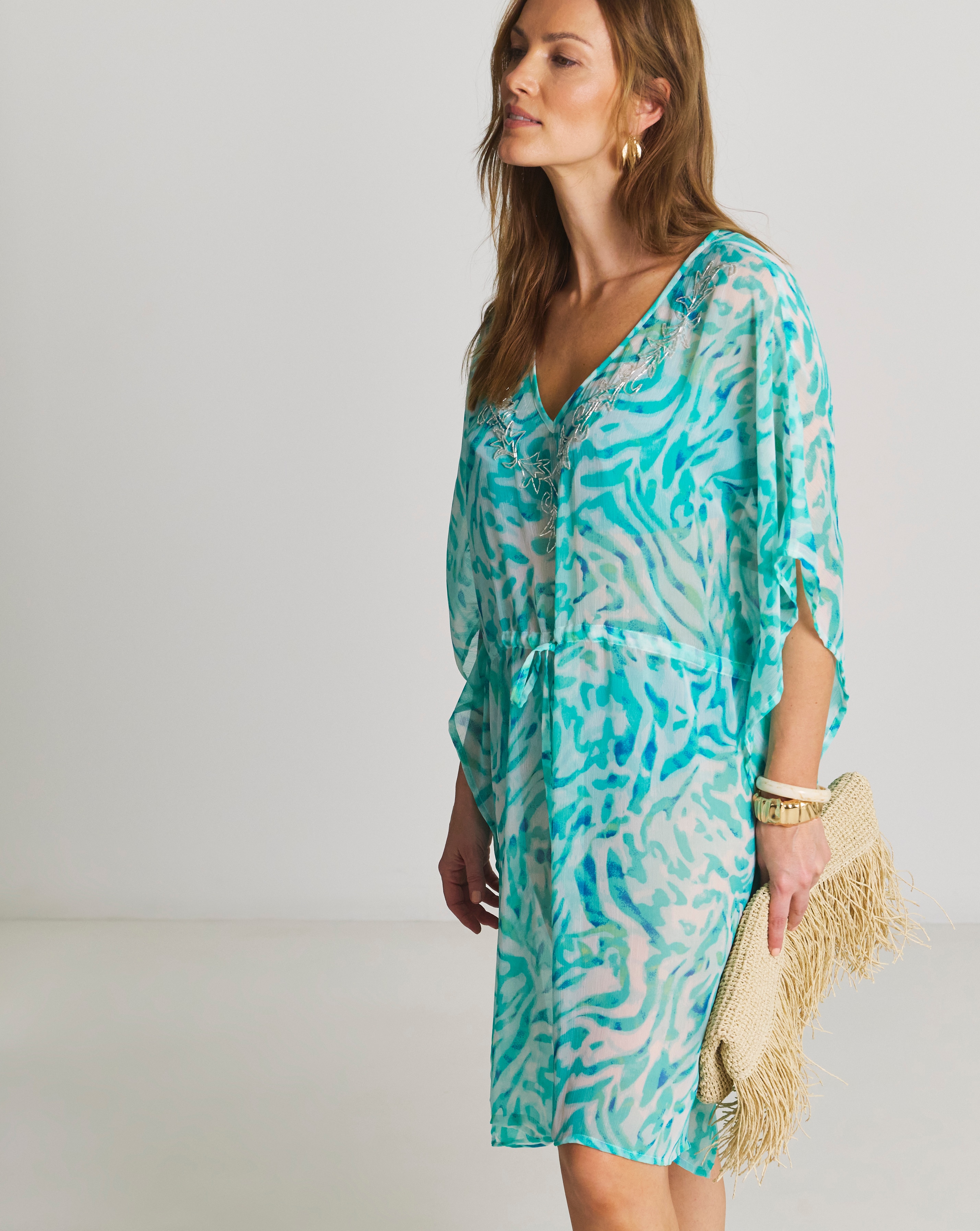 New In - Magisculpt Embellished Kaftan