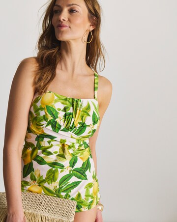 Magisculpt Twist Front Bandeau Tankini Top