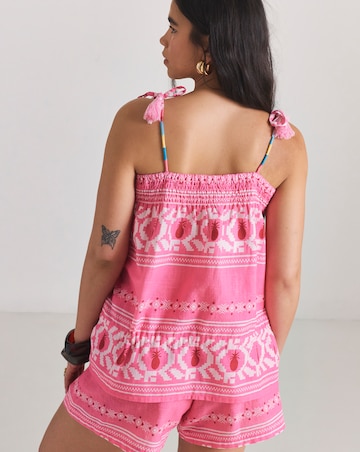 Cotton Top and Shorts Beach Co-Ord Set