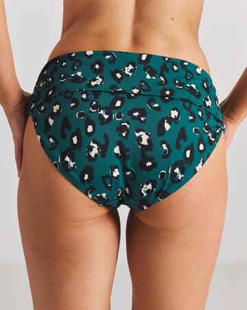 Teal Leopard Print Bikini Bottoms