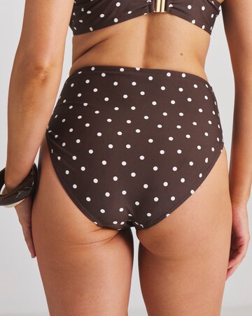 MAGISCULPT High Waist Bikini Bottoms Spot Print