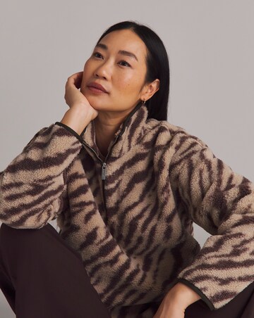 Sweaty Betty Plush Half Zip Printed Fleece