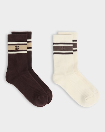 Sweaty Betty Ribbed Crew Sock 2 Pack