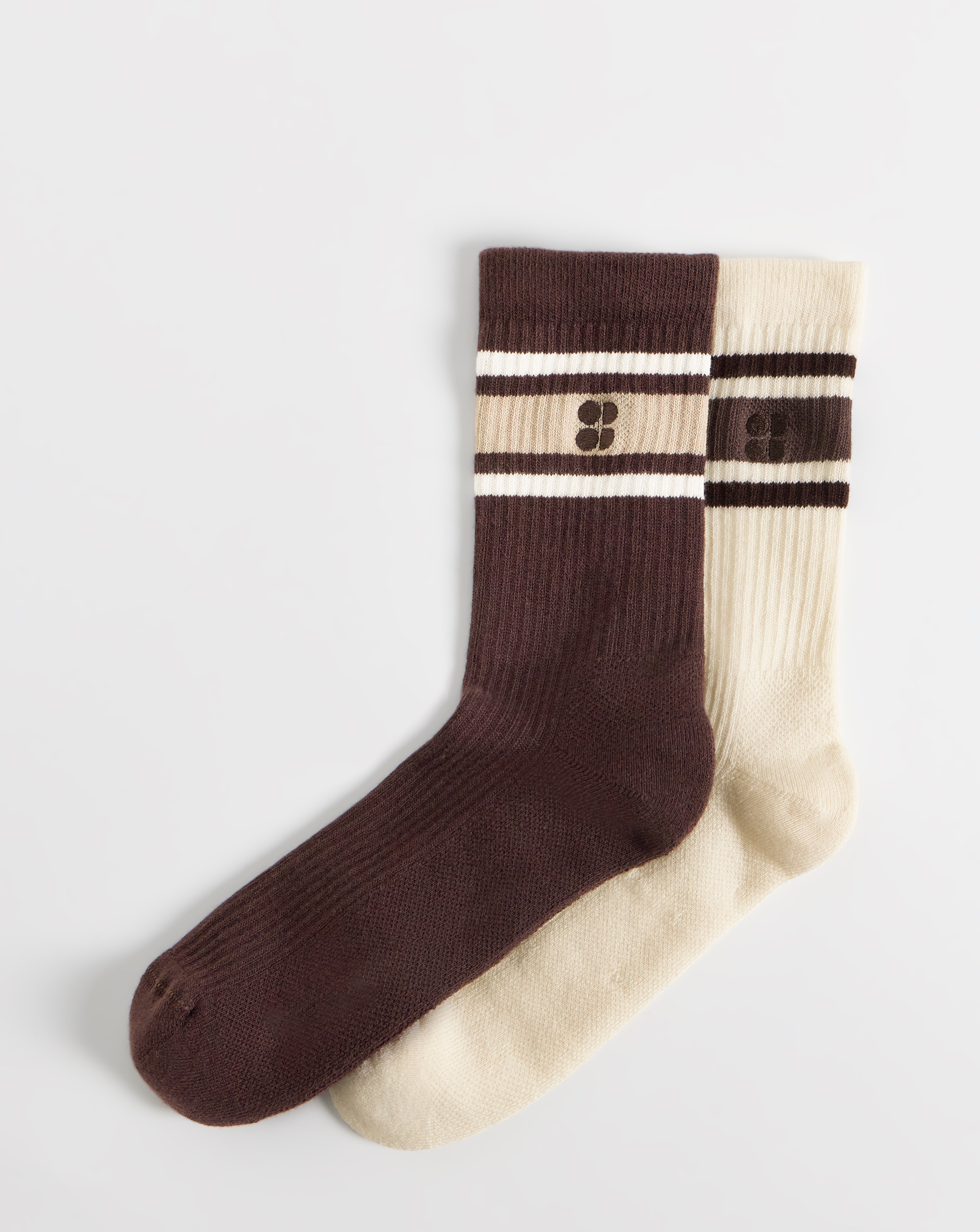 New In - Sweaty Betty Ribbed Crew Sock 2 Pack