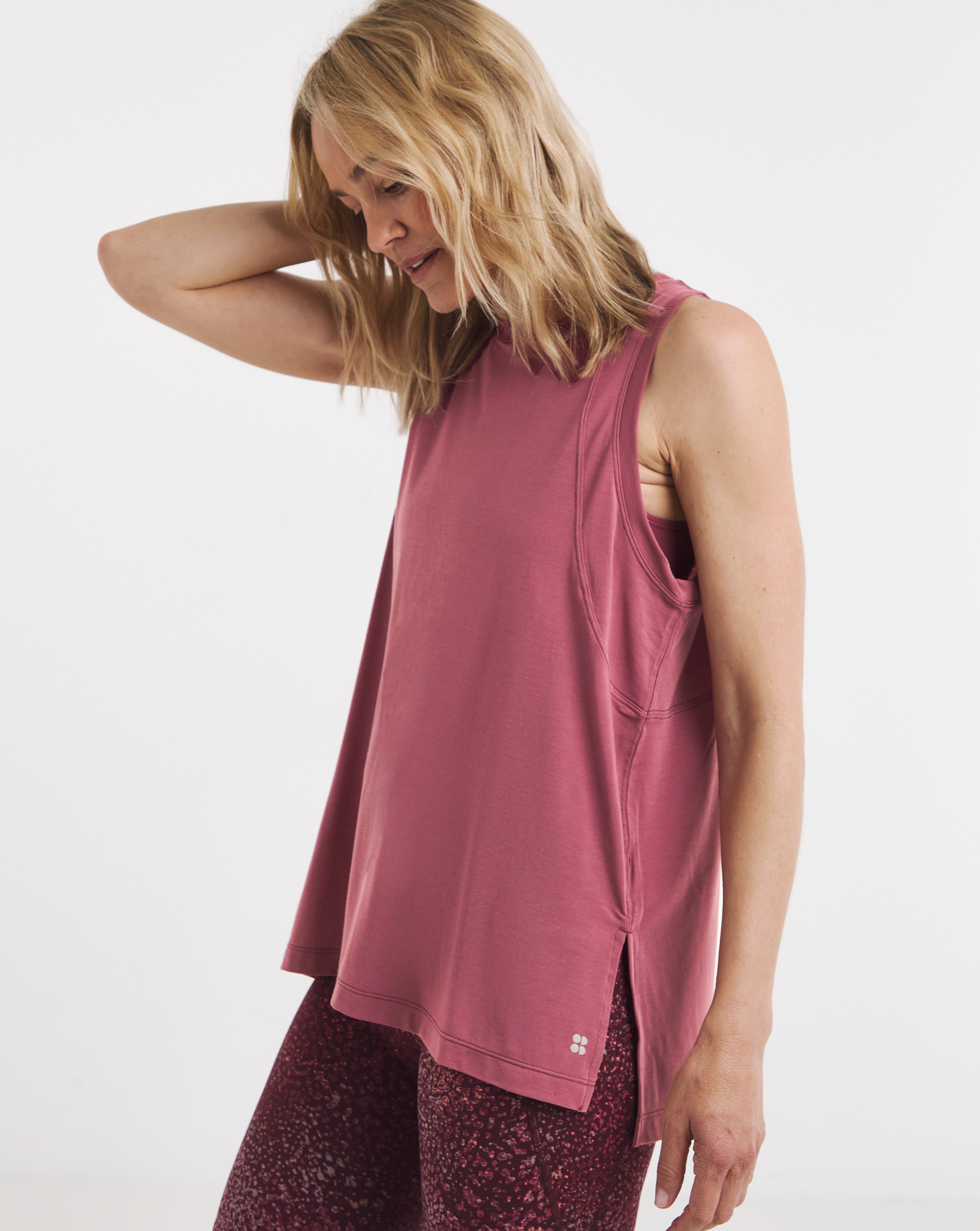 New In - Sweaty Betty Cotton Boxy Sleeveless Tank