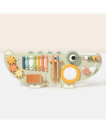 Wooden Crocodile Activity Wall
