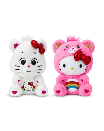 Care Bears 25cm - Hello Kitty 2 Pack
