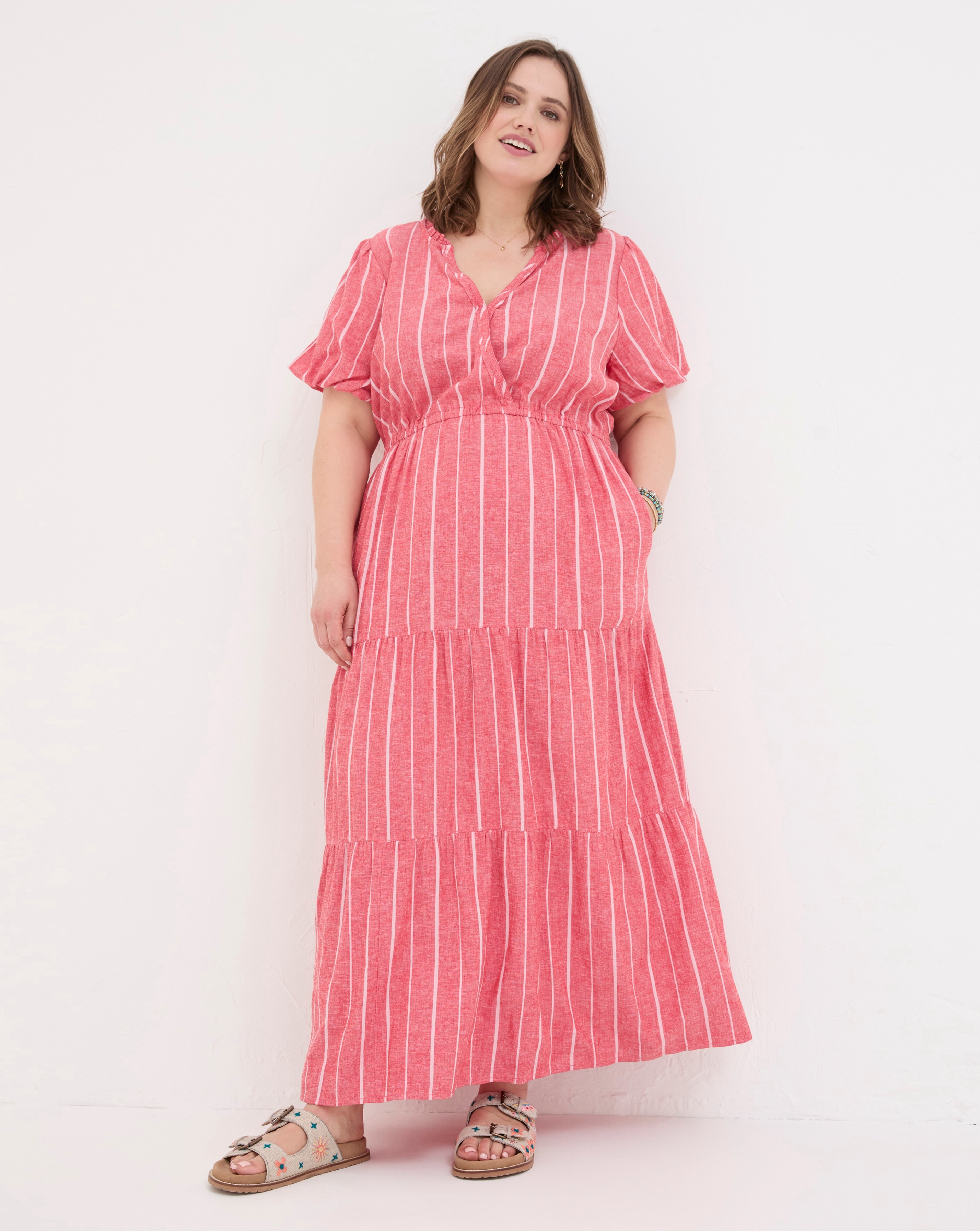 FatFace Aubrey Stripe Maxi Dress