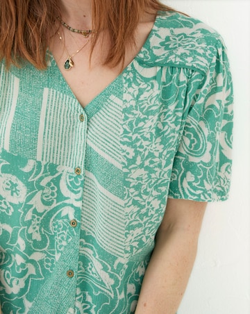 FatFace Cassidy Patched Paisley Tunic